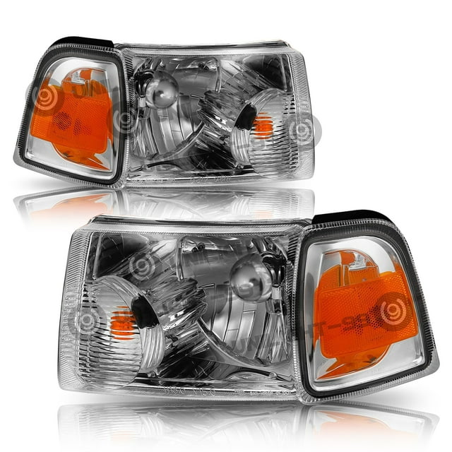 For 2001-2011 Ford Ranger Headlights+Corner Turn Signal Lights Pair Left+Right