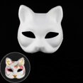 thumbnail image 3 of 10 piezas de mascarillas faciales en blanco para calificar Diy Ing Masquerade (cat), 3 of 4