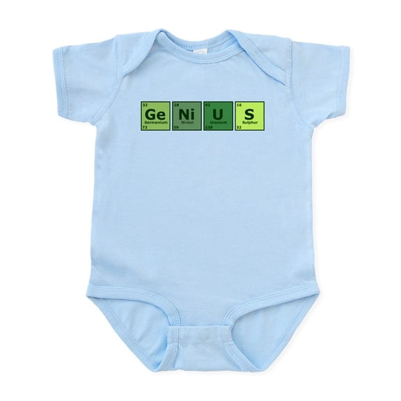 CafePress - Genius Infant Bodysuit - Baby Light Bodysuit, Size Newborn - 24 Months