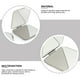thumbnail image 4 of FELTECHELECTR Espejo de tocador plegable de acero inoxidable de doble cara (blanco), 4 of 7