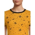 thumbnail image 2 of No Boundaries Juniors' Crew Neck T-Shirt with Short Sleeves, 2 of 3