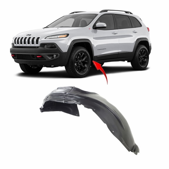 DCP Front Left Driver Side Fender Liner For 2014-2018 Jeep Cherokee CH1248162