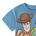 thumbnail image 2 of Disney Toy Story Woody and Buzz Lightyear Short Sleeve T-Shirt (Boys), Sizes 2T-7, 2 of 4