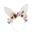 thumbnail image 3 of Lindo gato orejas diadema traje decoración flor corona para rendimiento fiesta de pascua cosplay niñas mujeres jinwen Sombreros de corona, 3 of 8