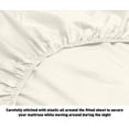thumbnail image 2 of Oxford Collection 600 Thread Count Deep Pocket Egyptian Quality Cotton Solid Sheet Set (California King, Ivory), 2 of 3