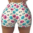 thumbnail image 2 of Goofa heart Skull cute Printed Workout Shorts Women Seamless Scrunch Butt Lifting High Waisted Gym Booty Shorts Elastic Workout Shorts-Medium, 2 of 8