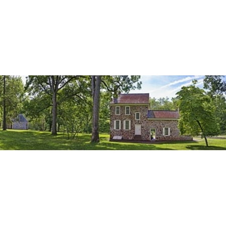 Facade of a building Washingtons Headquarters Valley Forge National Historic Park Philadelphia Pennsylvania USA Canvas Art - Panoramic Images (18 x