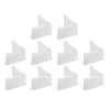 Uxcell L Shape Leg Pads, Furniture Leg Cover Protectors L Shaped Furniture Angle Iron Cap White 2" x 2"(50 x 50mm)