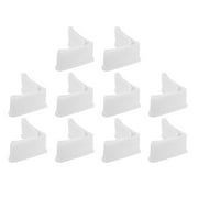 Uxcell 10Pcs L Shape Leg Pads, 2" x 2" PVC Furniture Leg Cover Protectors, White