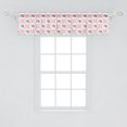thumbnail image 2 of Ambesonne Polka Dots Window Valance, Hand Drawn Hedgehogs in Rounds Nursery Animal Themed Pastel Pattern, Curtain Valance for Kitchen Bedroom Decor with Rod Pocket, 54" X 12", Rose Pale Grey White, 2 of 2
