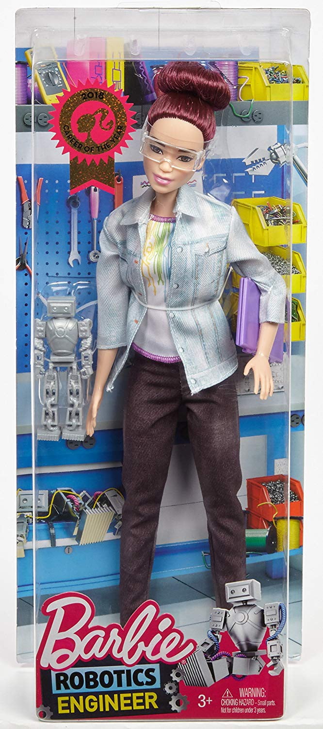 Barbie Career of the Year Robotics Engineer Doll [Pink Hair, Denim Jacket]