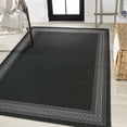 thumbnail image 4 of JONATHAN Y SANTA MONICA 3 x 5 Area Rug, Lucia Diamond Border - Black/Gray, SMB207G-3, 4 of 9