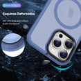 thumbnail image 3 of Funda TEKKU Matte Style para iPhone 15 PRO Trans Azul Compatible con MagSafe, 3 of 8