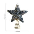 thumbnail image 3 of Christmas Tree Topper Star, Gold Plastic Tree Top Decoration for Holiday Parties Home Decor, Festive Gift Idea(Black), 3 of 6