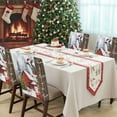 thumbnail image 4 of Christmas Barn Chair Covers Set of 4 Cow Snowman Christmas Tree Winter Chair Back Covers Stretch Removable Washable Slipcovers Protector for Dining Room Kitchen Party Decor, 4 of 5