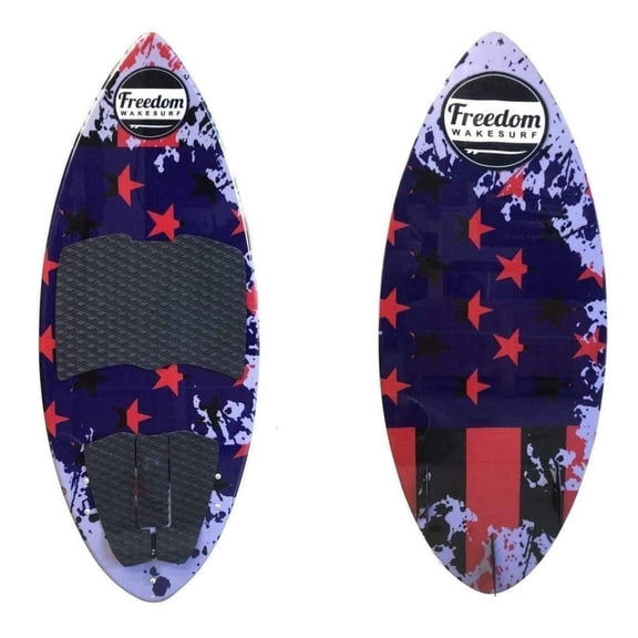 Freedom Wakesurf board. Patriot Skim Surf Board 4' 4" (52.5")