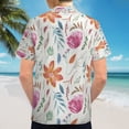 thumbnail image 6 of High Quality Hawaiian Shirts for Men Short Sleeve Aloha Beach Shirt Floral Summer Casual Button Down Shirts Blouses O29HQI, 6 of 7
