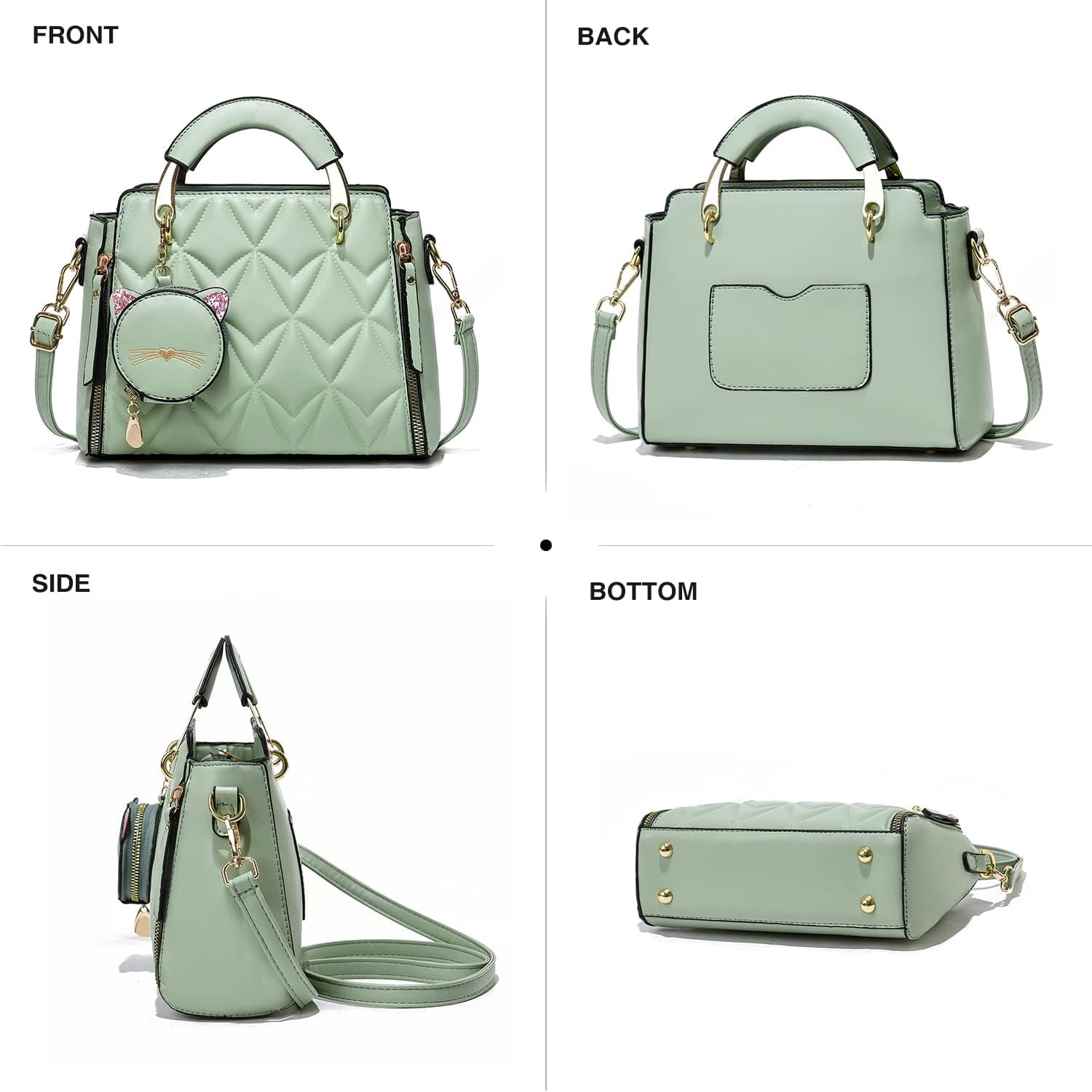 Kwuty Fashion Purses and Handbags for Women Ladies Crossbody Bags Top Handle Satchel Shoulder Bags Small Totes