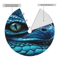 thumbnail image 2 of Lsque Blue Viper Snake Closeup Face Print Christmas Tree Skirt, Tree Skirt with Ties or Velcro, Perfect for Holiday Decorations, Halloween, and New Year-30", 2 of 7