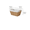 thumbnail image 5 of (2 pack) Better Homes & Gardens Resin Poly Rattan Laundry Basket with Liner, Adult, 5 of 8