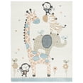 thumbnail image 2 of SAFAVIEH Carousel Kids Taneka Animals at Play Area Rug, Ivory, 8' x 10', 2 of 10