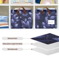 thumbnail image 6 of Rectangle Storage Basket with Handles Berry Foliage Collapsible Storage Bin Large Storage Bins Decorative for Clothes Toys Bedroom, 6 of 8