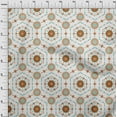 thumbnail image 3 of oneOone Cotton Jersey Brown Fabric Dot|Heart & Hexagon Shape Geometric Quilting Supplies Print Sewing Fabric By The Yard 58 Inch Wide, 3 of 4