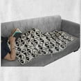 thumbnail image 6 of Geometric Soft Flannel Fleece Blanket, Modern Retro Style Monochrome Triangular Shapes and Lines Art Print, Cozy Plush for Indoor and Outdoor Use, 50" x 70", Ivory and Charcoal Grey, by Ambesonne, 6 of 6