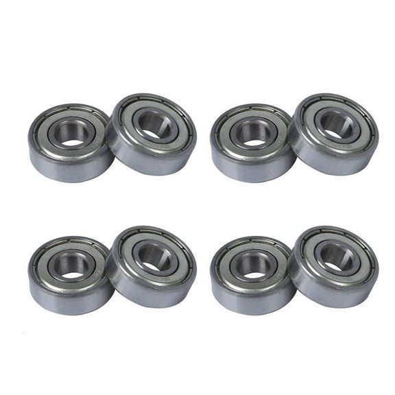 8 Pcs Single Shielded 608Z Miniature Deep Groove
