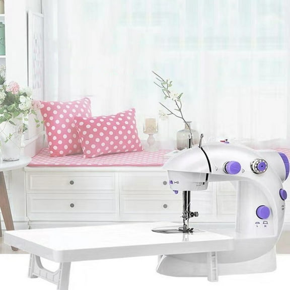 Miganle Mini Sewing Machine for Beginners - Portable Household Sewing Machine with Light,Ideal for Small Projects & Travel (Battery/Power Adapter)​