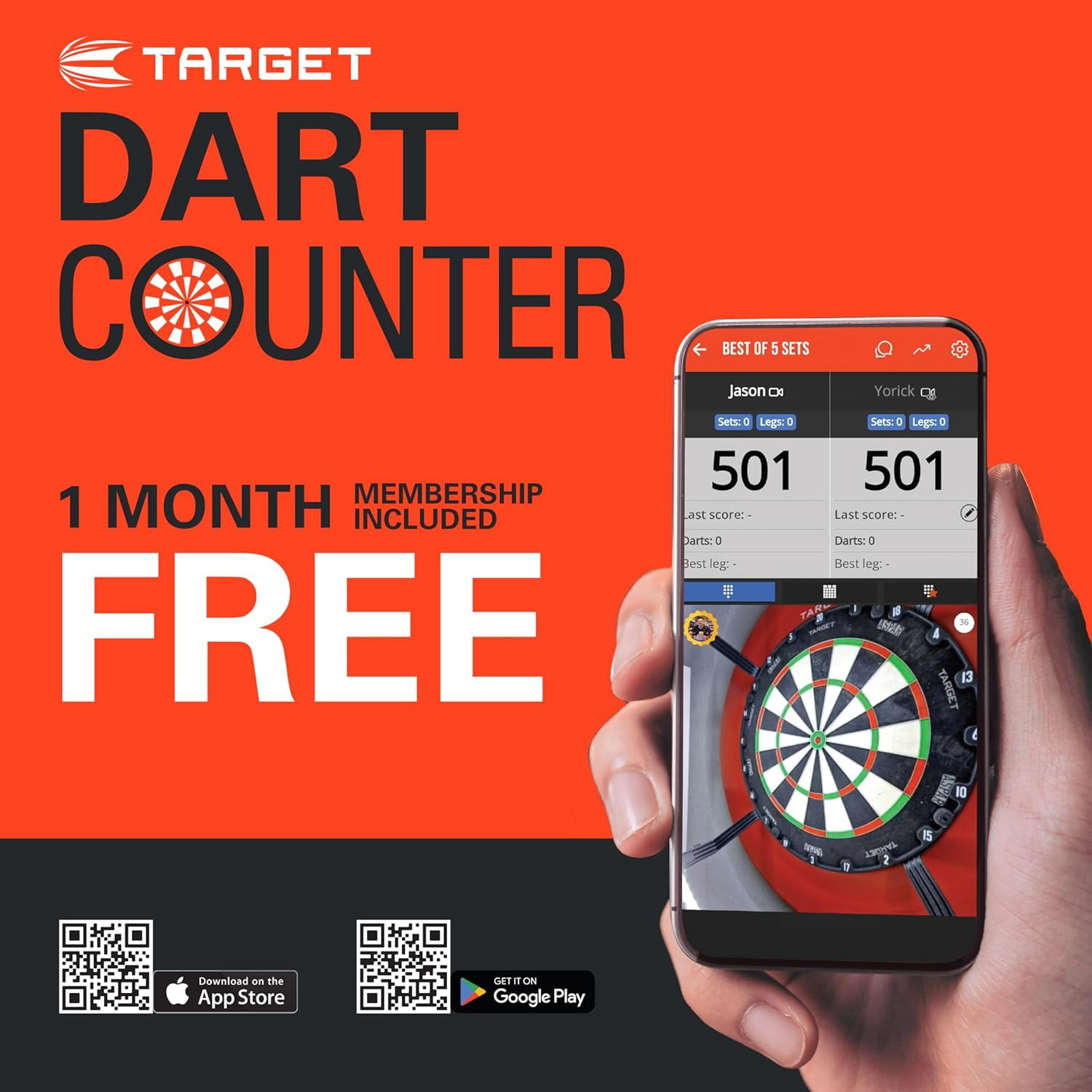 Target Darts Ares 23G Tungsten Steel Tip Darts Set - 6 Pro Grip Shafts - 9 Pro Ultra Flights – Dart Wallet - Dart Counter App Coupon Bundle