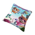 thumbnail image 6 of Super Kitties Throw Pillow Cover Decoration Pillow Case Cushion for Home Sofa Couch 22"x22", 6 of 7
