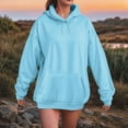 thumbnail image 2 of Towmus Womens Oversized Hoodies Cute Sweatshirts Pullover Casual Tops Fashion Y2K Tops with Pockets, 2 of 4