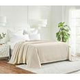 thumbnail image 3 of Superior Dobbyweave Knit Cotton Blanket 90" x 108", All Season Bed Blankets, King, Grey, 3 of 14