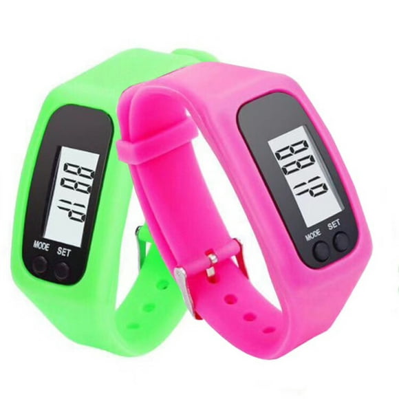 2pcs Fitness Tracker Watch. Pedometer For Walking Step Counter With Calorie Burning