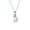 Silver-D, variant on Womens ABC Block Letter Initial Pendant Necklace Silver Alphabet