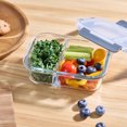 thumbnail image 3 of Mainstays Rectangle Glass Food Storage Container with Divider 590ML, 3 of 7
