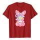 thumbnail image 3 of Tops de Manga Corta de Verano para las Mujeres Imprimir Blusa de Cuello Redondo, Moda Ligera de Poliéster Spandex, 3 of 4