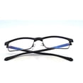 thumbnail image 5 of Lunettes Bloquant la Lumière Bleue Filtrant la Lumière Protection contre les Radiations Lunettes Cadre Rond Rétro Lecture Jeu Ordinateur Lunettes Protectrices (Noir), 5 of 5