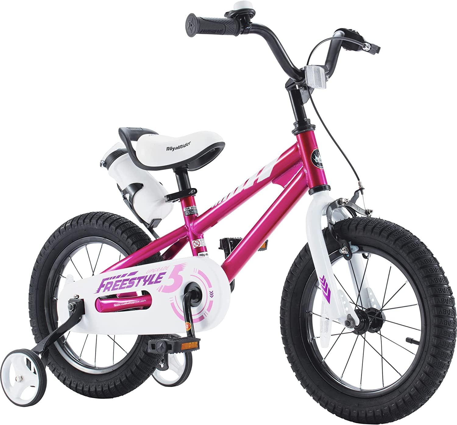 Dripex 12 Inch Girls Bike with Training Wheels and Basket for Kids Ages 2-5 Pink 