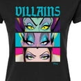thumbnail image 3 of Disney Villains - Villains Stacked - Juniors Fitted Graphic T-Shirt, 3 of 5