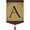 P, variant on Magnolia Garden Flags M030014 Monogram P Tassel Burlap Garden Flag