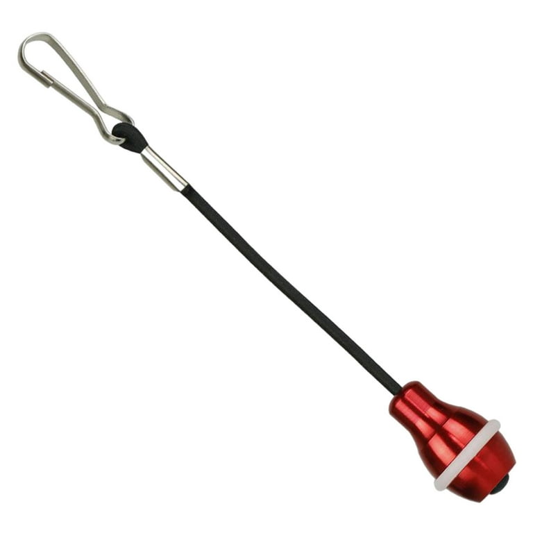 Portable Fishing Rod Pendant 5.5 Inch Fishing Tool Prevents Alloy Non-Slip  Fishing Rod Pendant for Fishing Men Gifts Red