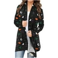 thumbnail image 1 of Camiseta de manga larga para mujer, cárdigan de otoño, cárdigan suelto, camisa estampada, cárdigan, Top, cárdigan de Halloween, camisa Pompotops  qwe20864, 1 of 7
