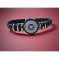 thumbnail image 4 of Officially Licensed USAF Braided Leather Bracelet, Patriotic Design, Durable Genuine Black Leather, Multiple Patterns and Sizes Available (Gift Boxed), 4 of 10