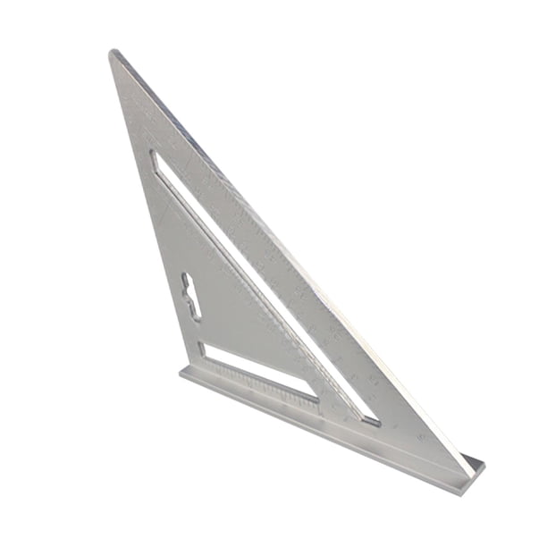 Regla triangular de alta precisión Medidores de estructura de construcción para ingeniero carpintero Blanco Sharpla regla triangular
