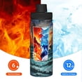 thumbnail image 5 of Pofeuu Textured Bald Eagle Print 18oz Sports Insulated Kettle Stainless Steel Vacuum Water Bottle Leakproof Sport Flask, 5 of 7