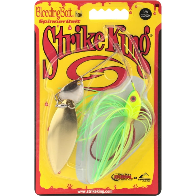BB38CW-328: Strike King Bleeding Bait Spinner Bait 3/8oz - Bleeding Shad (Strike King