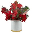 thumbnail image 3 of Hallmark Paper Wonder 3D Pop-Up Christmas Greeting Card (Merry Christmas Poinsettia Flower Bouquet), 3 of 8