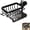 Black, variant on Sink Organizer Rack for Kitchen,Hanging Faucet Drain Rack with Drip Tray Stainless Steel Detachable Sink Faucet
